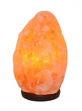 Lampada Sale Himalayano con base in Legno - 2