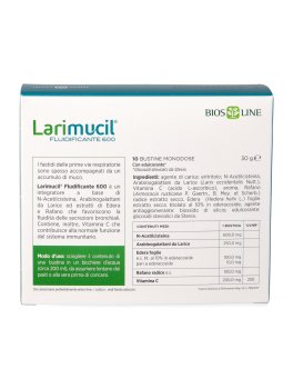 Larimucil Fluidificante 600 - Bustine Monodose - 3