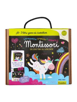 Lavagnette Traccio e Imparo Montessori - Zig-Zag tra gli Unicorni! — Libro/Gioco - 2