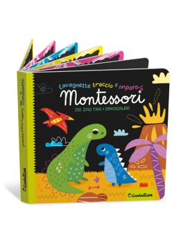 Lavagnette Traccio e Imparo Montessori - Zig-Zag tra i Dinosauri! — Libro/Gioco - 3