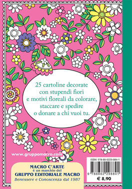 Le più belle Cartoline Floreali da Colorare — Libro - 4