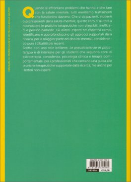 Le Pseudoscienze in Psicoterapia — Libro - 2