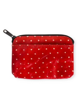 Leather Purse Dotta Red - 2