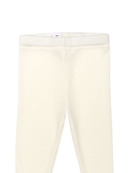 Leggings in Lana Merino e Seta - Ecru - 2