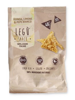 LEGÙ® Snack Senza Glutine - Triangoli di Legumi Quinoa, Limone, Pepe - 1