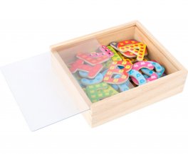 Lettere Colorate in Legno con Calamita - 4