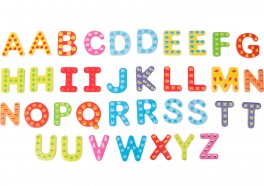 Lettere Colorate in Legno con Calamita - 5
