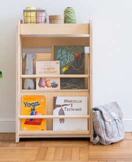 Libreria Evolutiva Liblola in Legno Naturale - 12