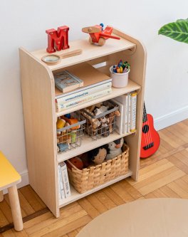 Libreria Evolutiva Liblola in Legno Naturale - 4