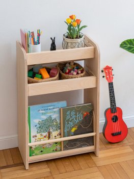 Libreria Evolutiva Liblola in Legno Naturale - 7