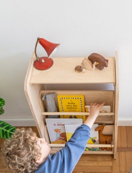 Libreria Evolutiva Liblola in Legno Naturale - 5