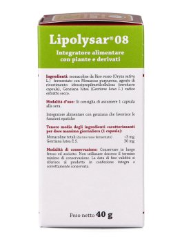 Lipolysar 08 - Integratore di Riso Rosso Fermentato e Genziana - 6
