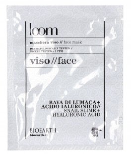 Loom Maschera Viso Monouso con Bava di Lumaca e Acido Ialuronico