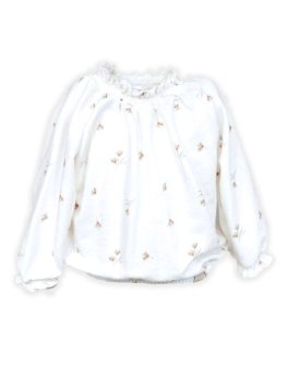 Maglia a Palloncino Bimba - Flowers - 1