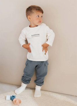 Maglia Bimbo con Logo - Offwhite - 4