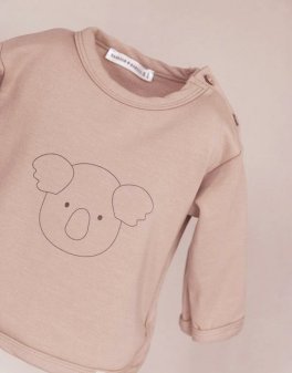 Maglia Bimbo con Stampa - Cammello - 2