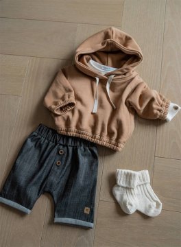 Maglia Bimbo Hoodie - Camel - 4