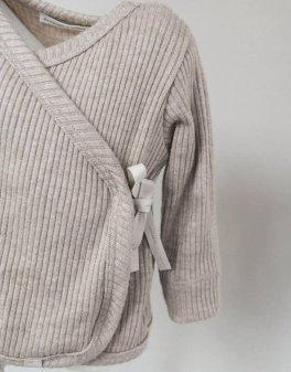 Maglia Cardigan Girl - Cammello - 4