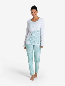 Maglia Pigiama a Maniche Lunghe "Mint" - 3