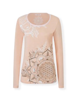 Maglia Pigiama a Maniche Lunghe "Sahara" - Apricot - 1