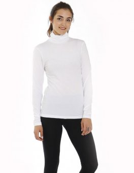 maglia bianca collo alto
