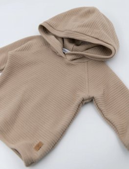 Maglia Tuta Bimbo con Cappuccio - Sabbia - 3