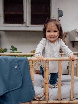 Maglietta Bimba a Maniche Lunghe con Fiocchi - Grigio Perla - 4