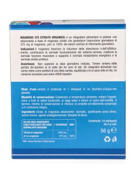Magnesio 375 Citrato Organico - Stickpack - 2