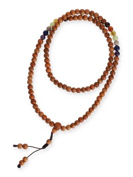 Mala con 7 Pietre Chakra e Grani in Legno Kadam - 2