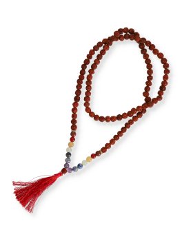 Mala con Rudraksha e 7 Pietre Chakra - 3