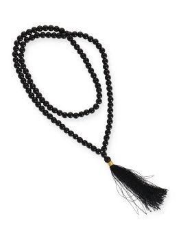 Mala di Mani Bhadra con Nappina - Onice Nero - 1