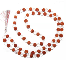 Mala Rudraksha e Cristallo - 1