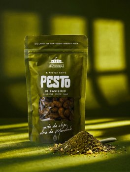 Mandorla Chips Pesto al Basilico Bio - 4