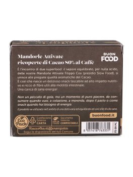 Mandorle Attivate Italiane - Ricoperte con Cacao 80% al Caffè - 5