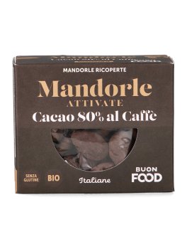 Mandorle Attivate Italiane - Ricoperte con Cacao 80% al Caffè - 2