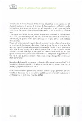 Manuale di Metodologia della Ricerca Educativa — Libro - 2