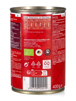 Manzo Bio con Grano Saraceno per Cani - 400g - 3