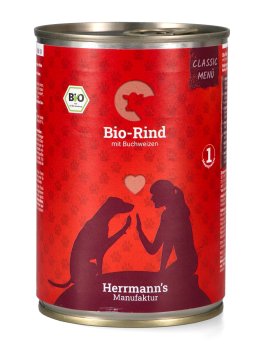 Manzo Bio con Grano Saraceno per Cani - 400g - 1