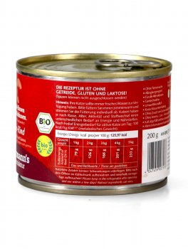 Manzo Bio con Zucca e Quinoa per Gatti - 2