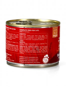 Manzo Bio con Zucca e Quinoa per Gatti - 4