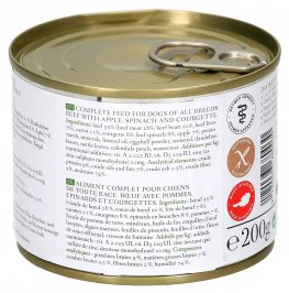 Manzo con Mela, Spinaci e Zucchine per Cani - 3