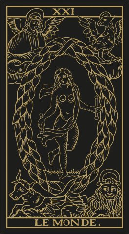 Marseille Tarot - Gold and Black Edition - 6