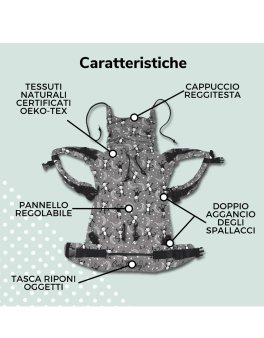 Marsupio Ergonomico Regolo in Lino - 2