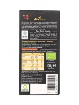 Mascao - Tavoletta Cioccolata Fondente Extra 60% - Curcuma e Pepe - 2
