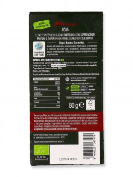 Mascao - Tavoletta di Cioccolato Extra Fondente Bio - 2