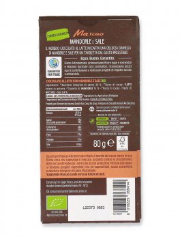 Mascao - Tavoletta di Cioccolato al Latte Bio - 2