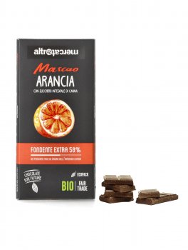 Mascao - Tavoletta di Cioccolato Extra Fondente 58% all'Arancia Bio - 3