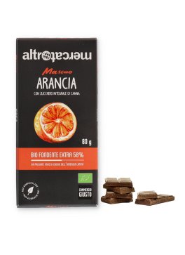 Mascao - Tavoletta di Cioccolato Extra Fondente 58% all'Arancia Bio - 1