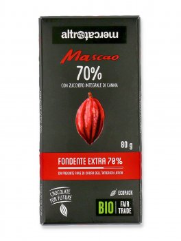 Mascao - Tavoletta di Cioccolato Extra Fondente Bio - 1