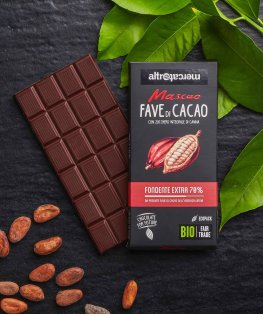 Mascao - Tavoletta di Cioccolato Fondente Extra 70% con Fave di Cacao Bio - 3